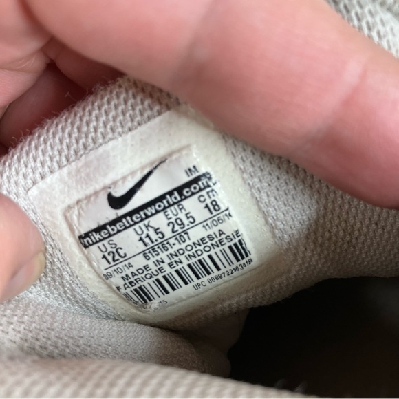 Nike Son of Force mid high sneakers white size 12C - Picture 9 of 9